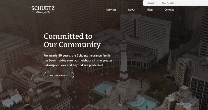Schuetz Insurance Homepage