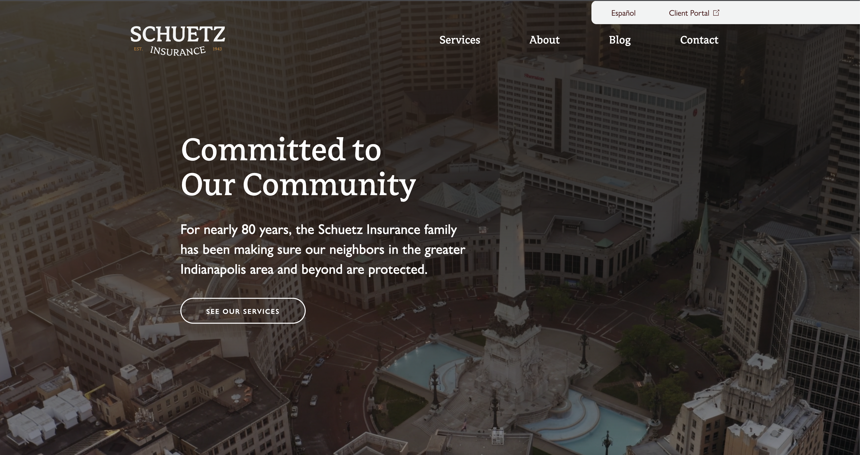 Schuetz Insurance Homepage